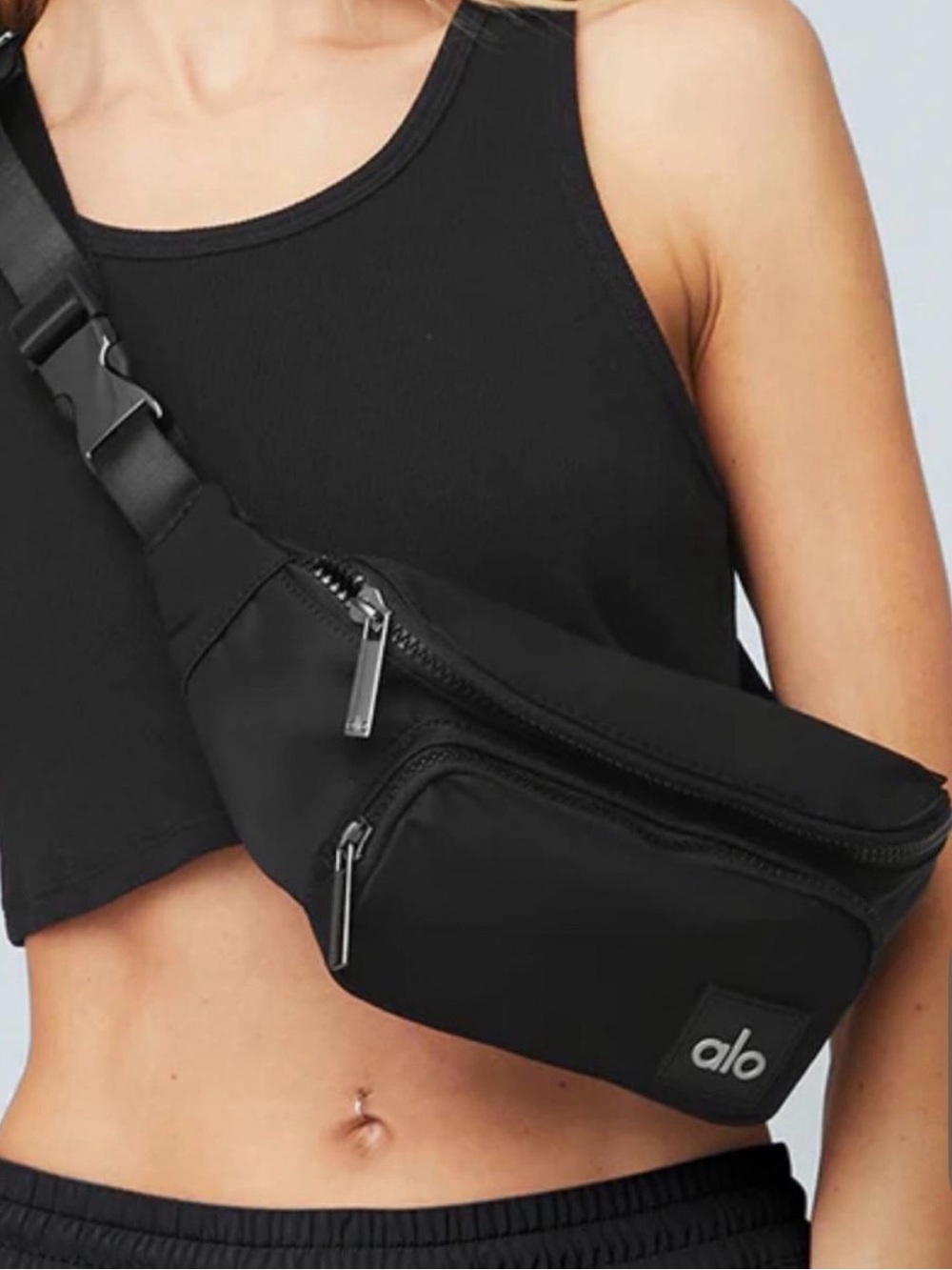 ALO Yoga Black Crossbody Belt Bag